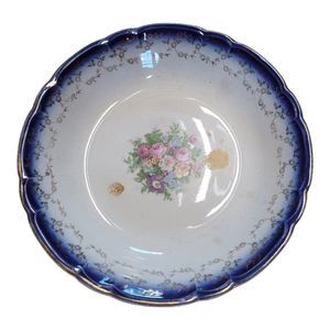 Vintage French Saxon Floral Bowl